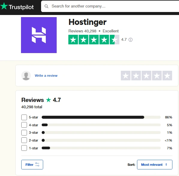 Hostinger Hosting Plans